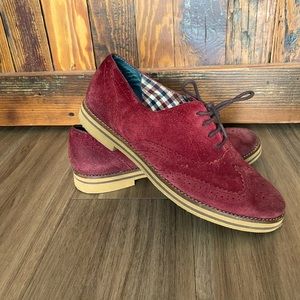 BP - burgundy Oxford shoes